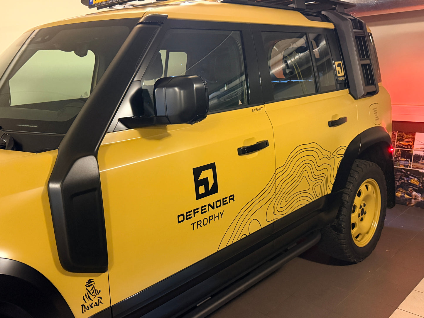 Topographic Side Panel Decal Set – Land Rover Defender L663 Compatible