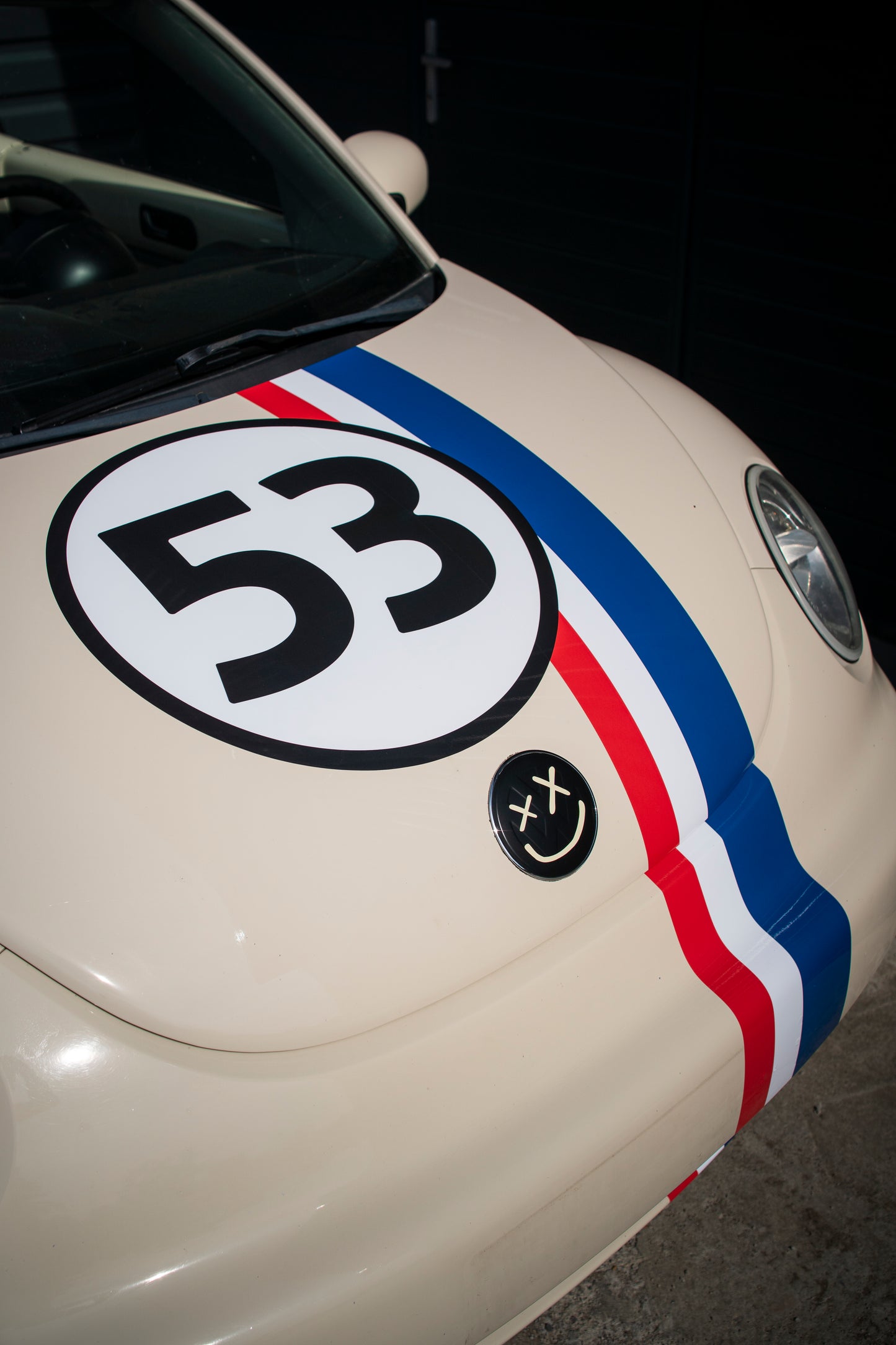 Number roundel decal for VW Beetle racing kit – 500mm door and 400mm bonnet sizes