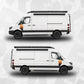 Desert Topographic Front Door Graphics – Mercedes Sprinter / VW Crafter Mk1 Mk2 Compatible