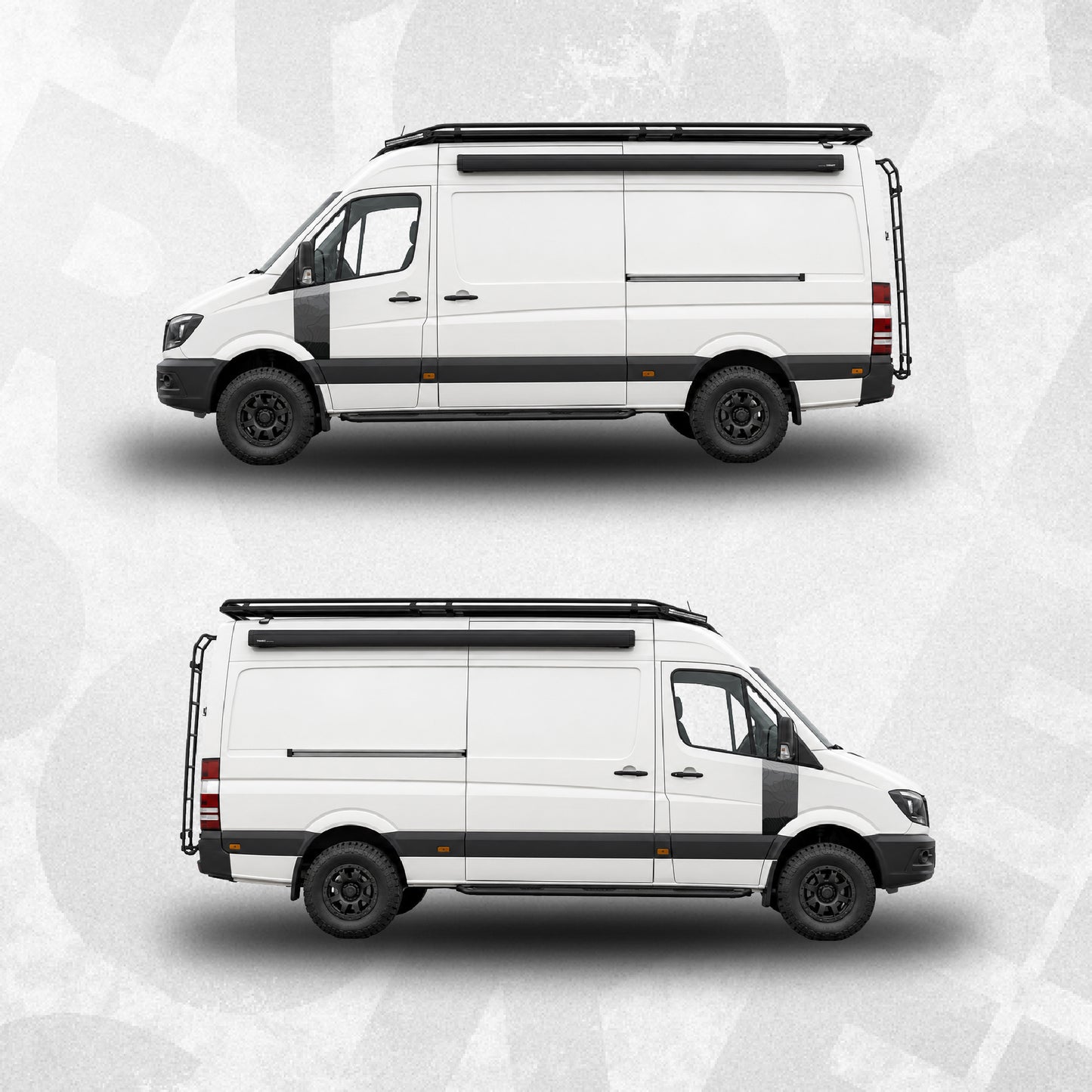 Topographic Front Door Graphics – Mercedes Sprinter / VW Crafter Mk1 Compatible