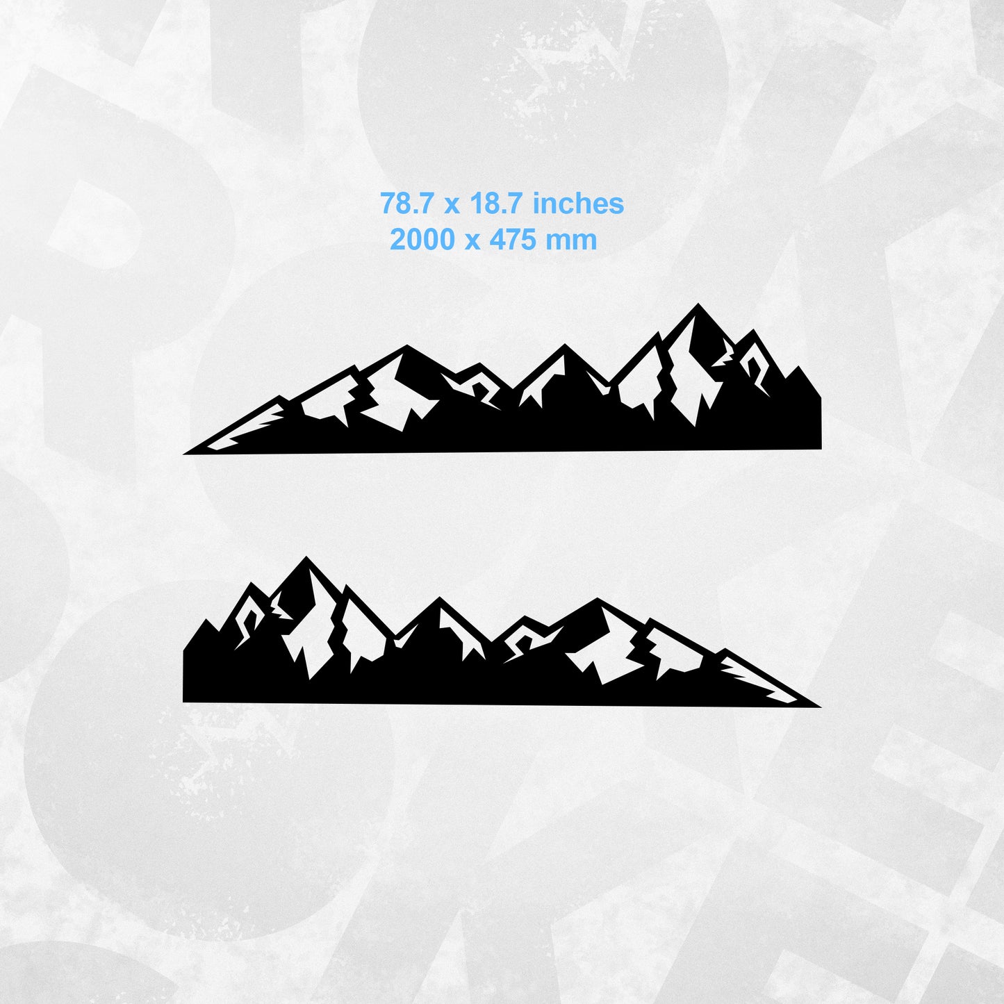 Mountain decal graphics for Sprinter