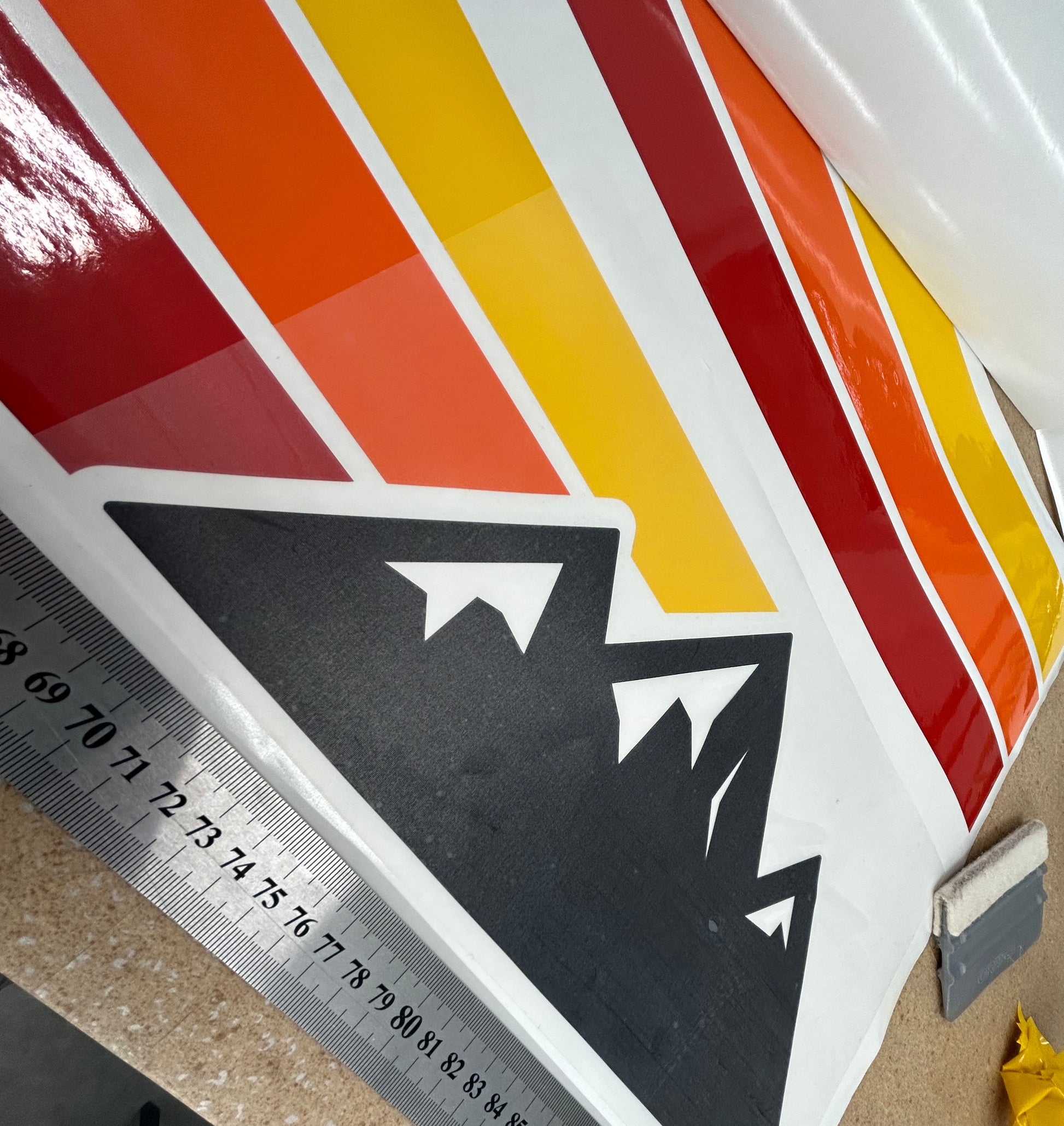 Toyota decal FJ Cruiser mountain stripe