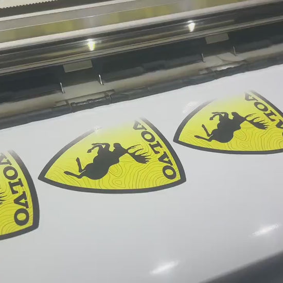 Volvo Prancing Moose Decal Sticker Pair x2 – Volvo Moose Vinyl Stickers - Funny Car Vinyl Decals