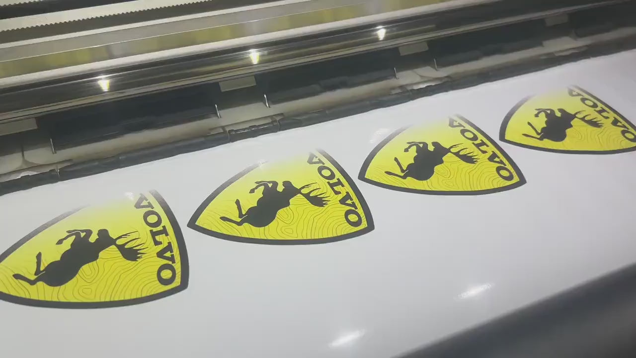 Volvo Prancing Moose Decal Sticker Pair x2 – Volvo Moose Vinyl Stickers - Funny Car Vinyl Decals