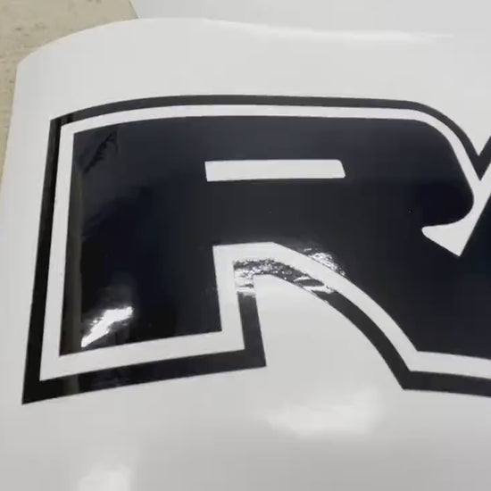 Ford Raptor bedside decal black glossy
