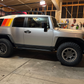 FJ Cruiser TRD vintage vinyl decal Yellow Orange Red
