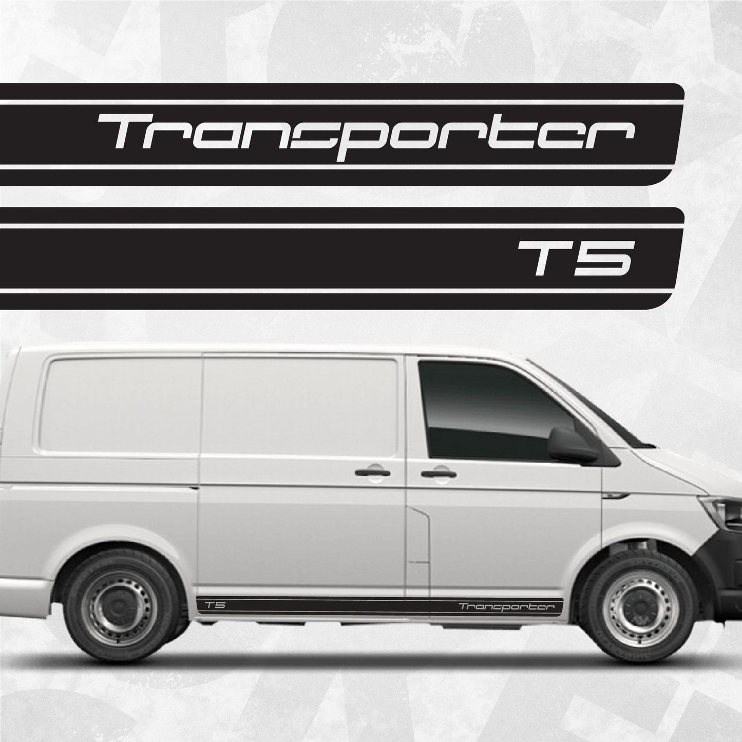 Volkswagen Transporter T5 - Side stripe decals