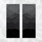 door decal topographic print