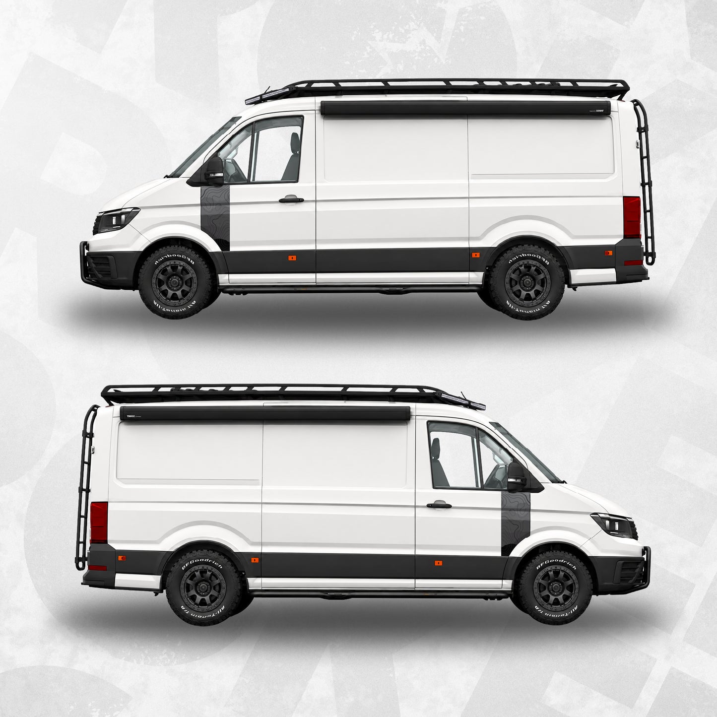 man tge crafter door decal wrap