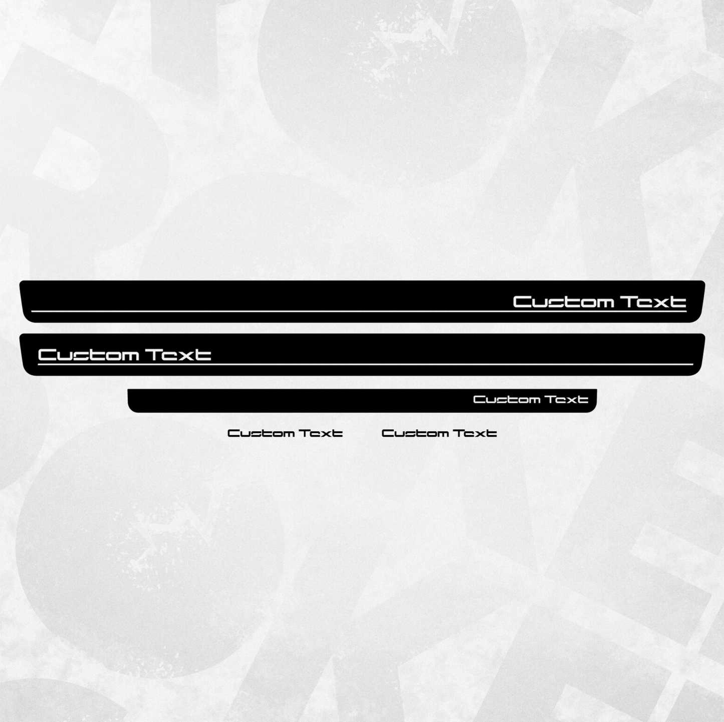 Custom Text Volkswagen Multivan Transporter side decals