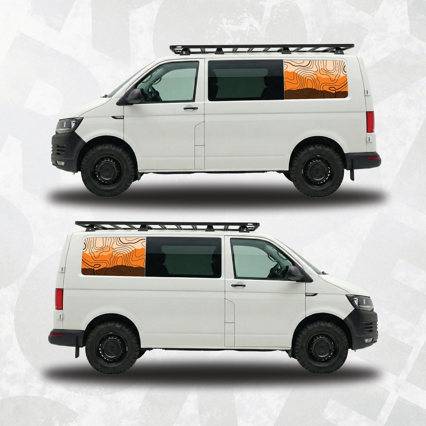 VW Transporter Desert Window Panel Decal – T5 T6 T6.1 Multivan Compatible