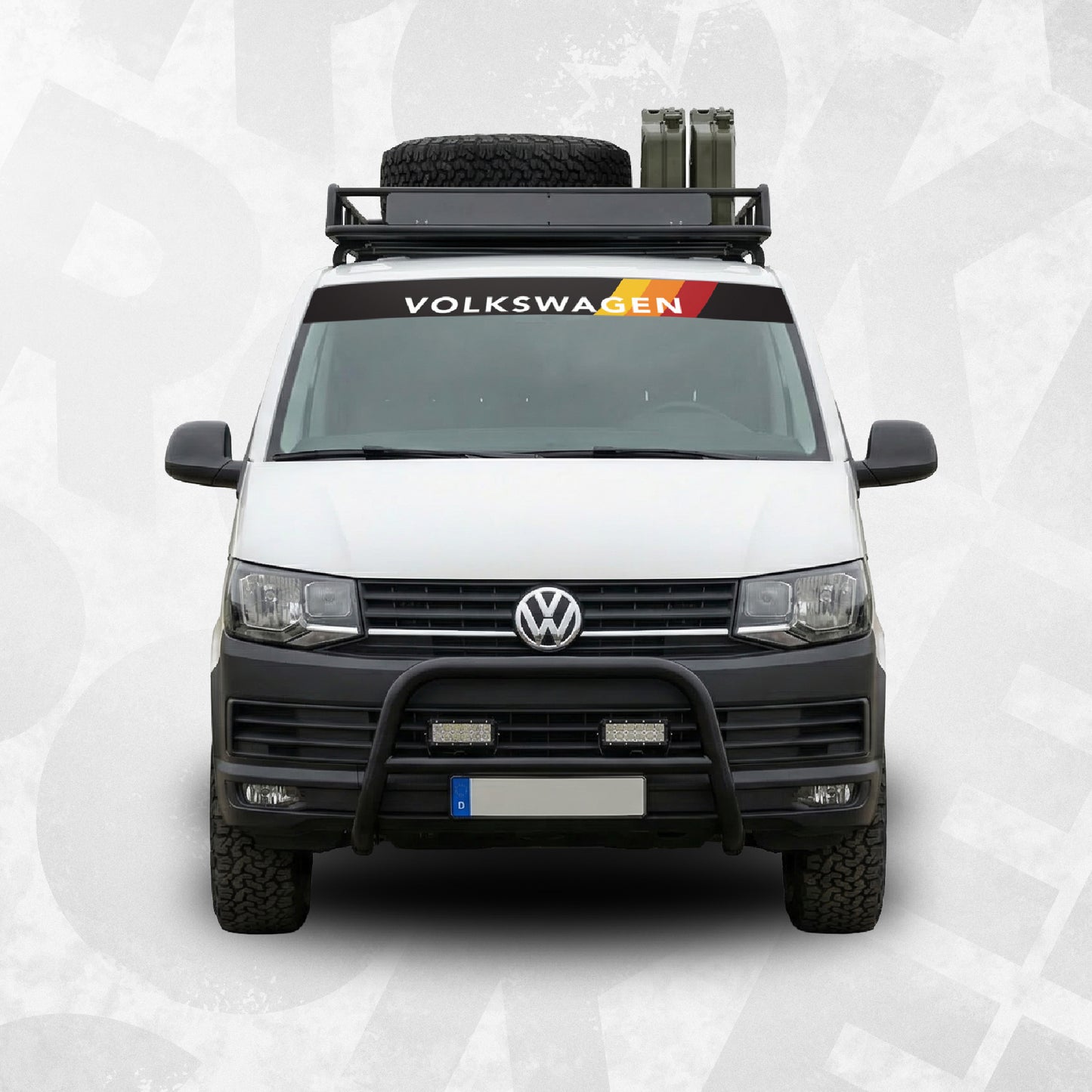 volkswagen transporter windshield banner decal