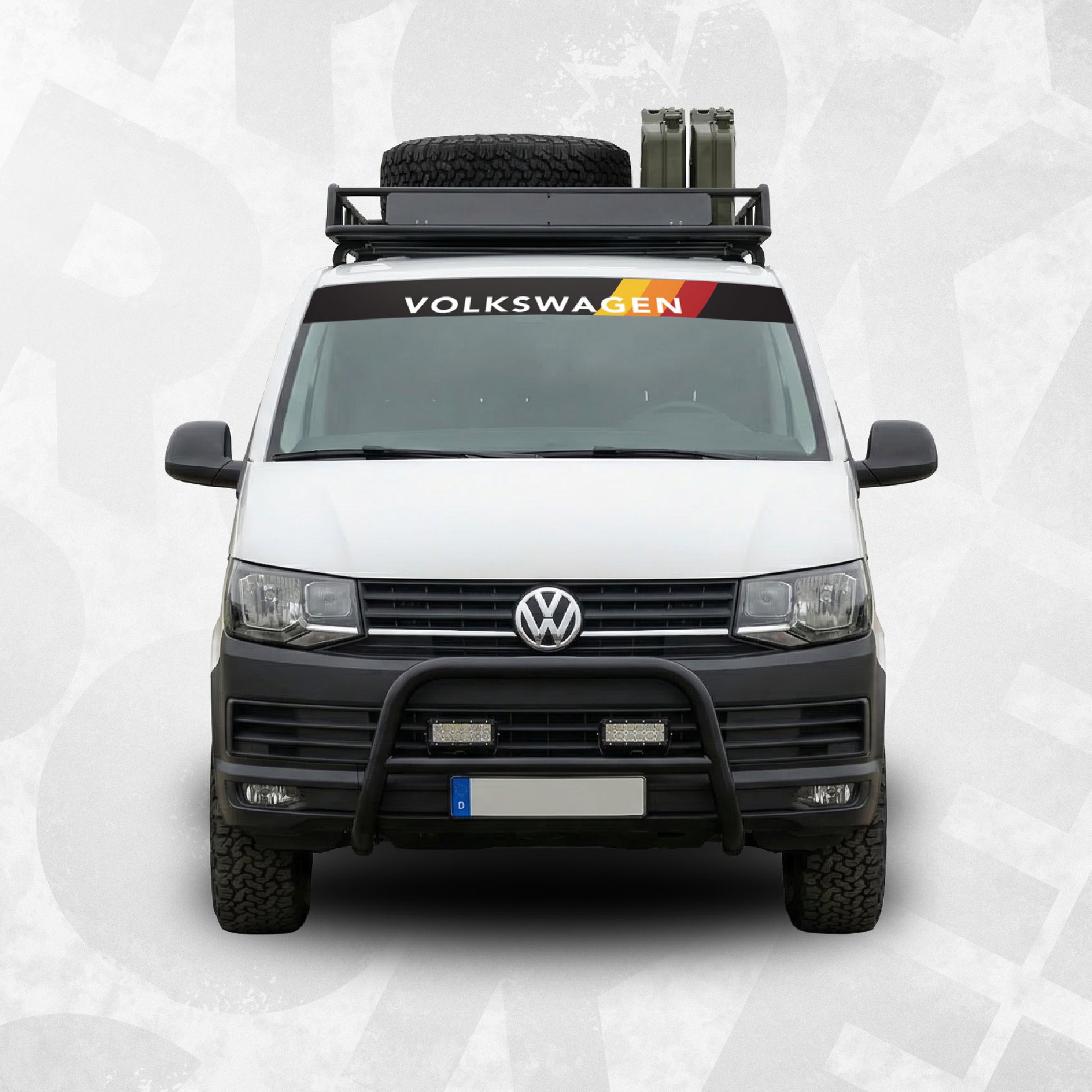 volkswagen transporter windshield banner decal