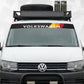 volkswagen transporter multivan retro windshield banner