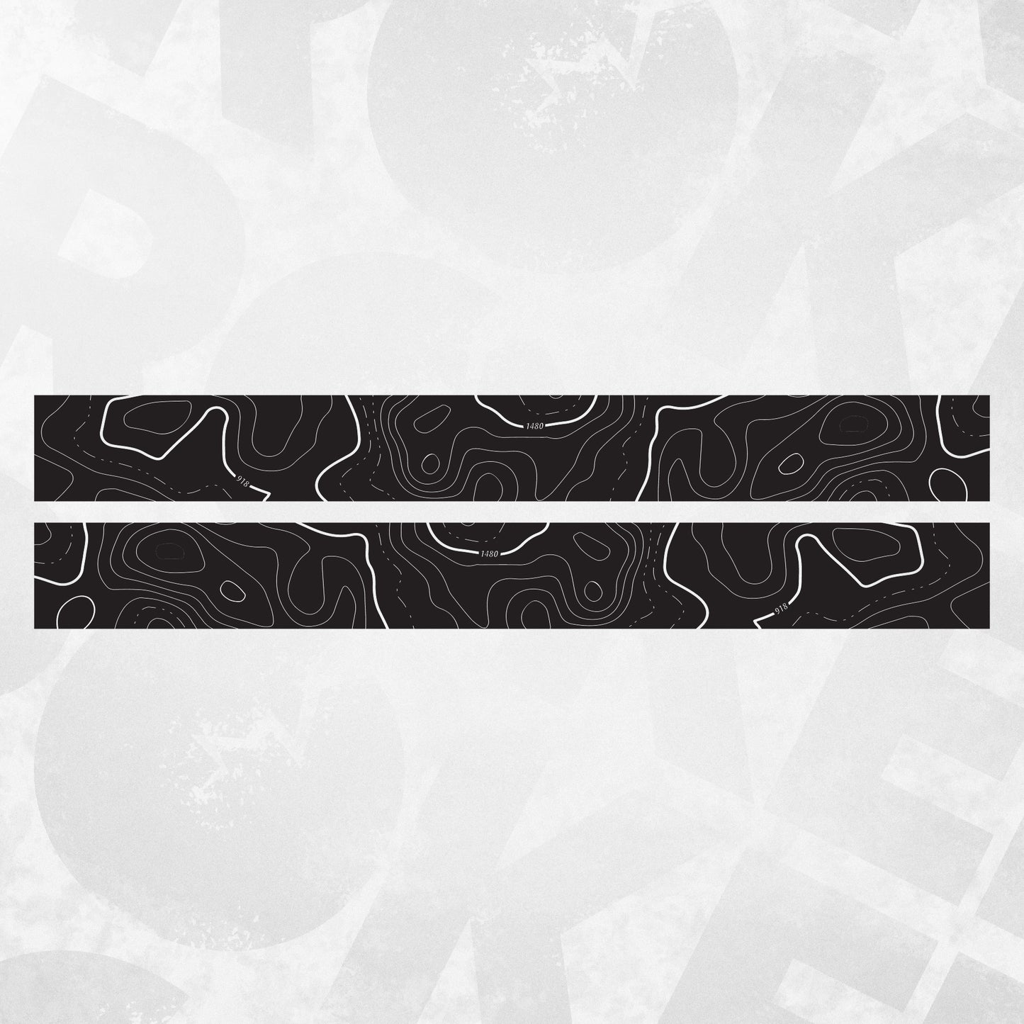 VW Transporter Multivan Topographic Side Decals - Fits T4 T5 T6