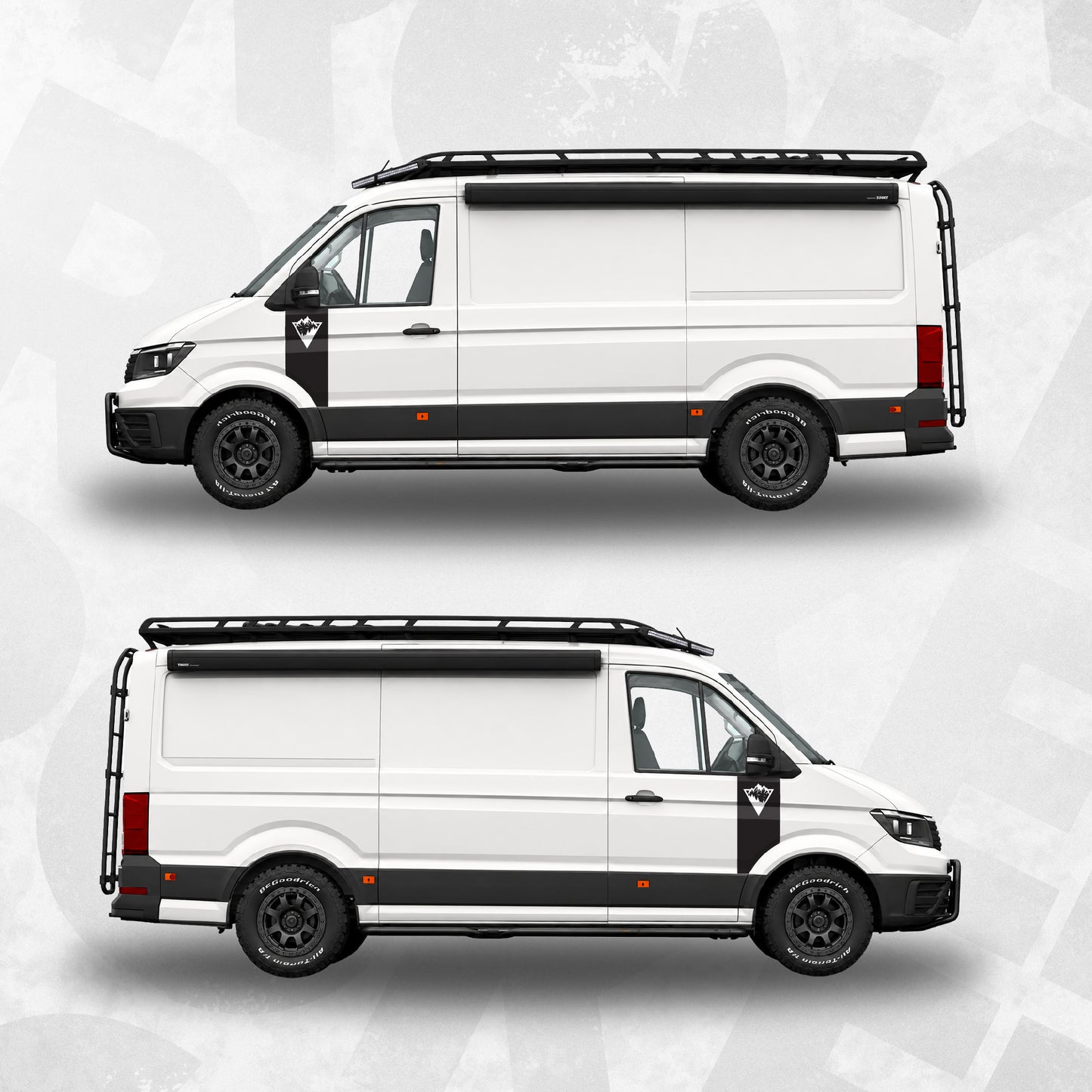 volkswagen crafter door rap decals