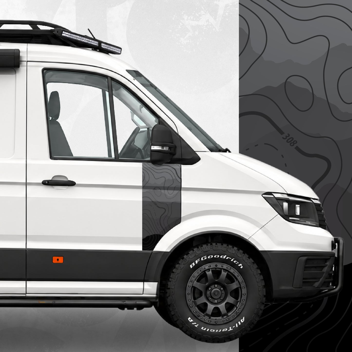 volkswagen crafter door decal wrap
