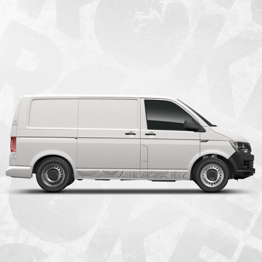 volkswagen transporter topographic side stripe kit