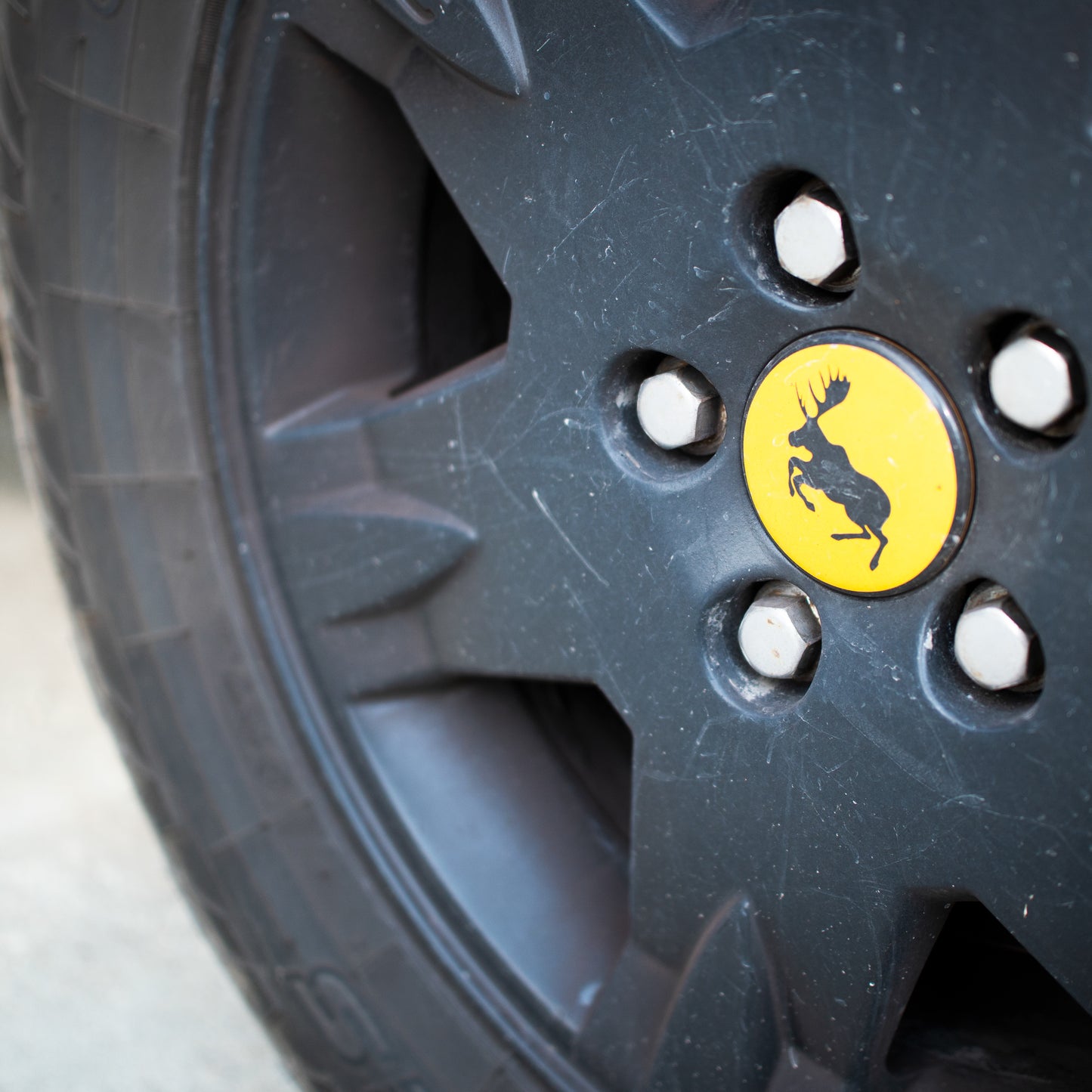 Moose Wheel Center Cap Stickers – Set of 4 – Fits Volvo Vehicles