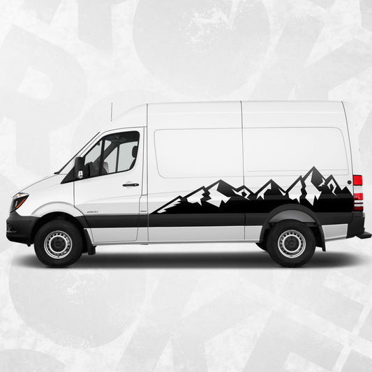 Mountain decal graphics for Sprinter
