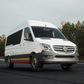 Side stripe wrap decal for 2014 Mercedes Benz Sprinter