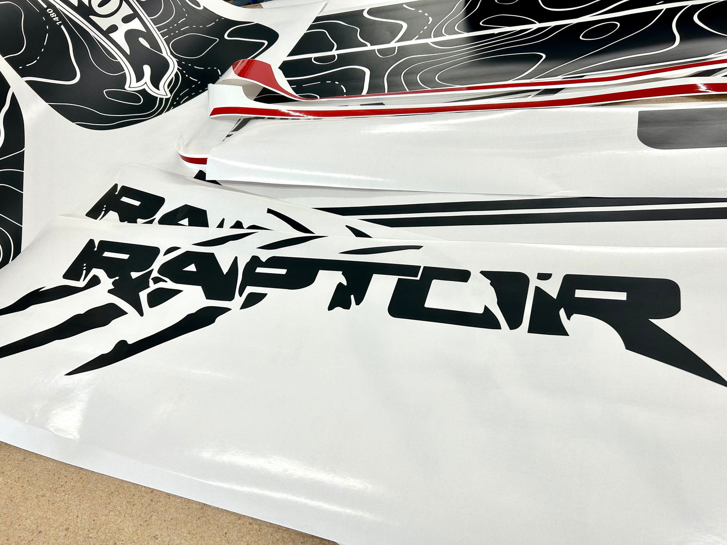 Ford Raptor F150 bedside claw decals