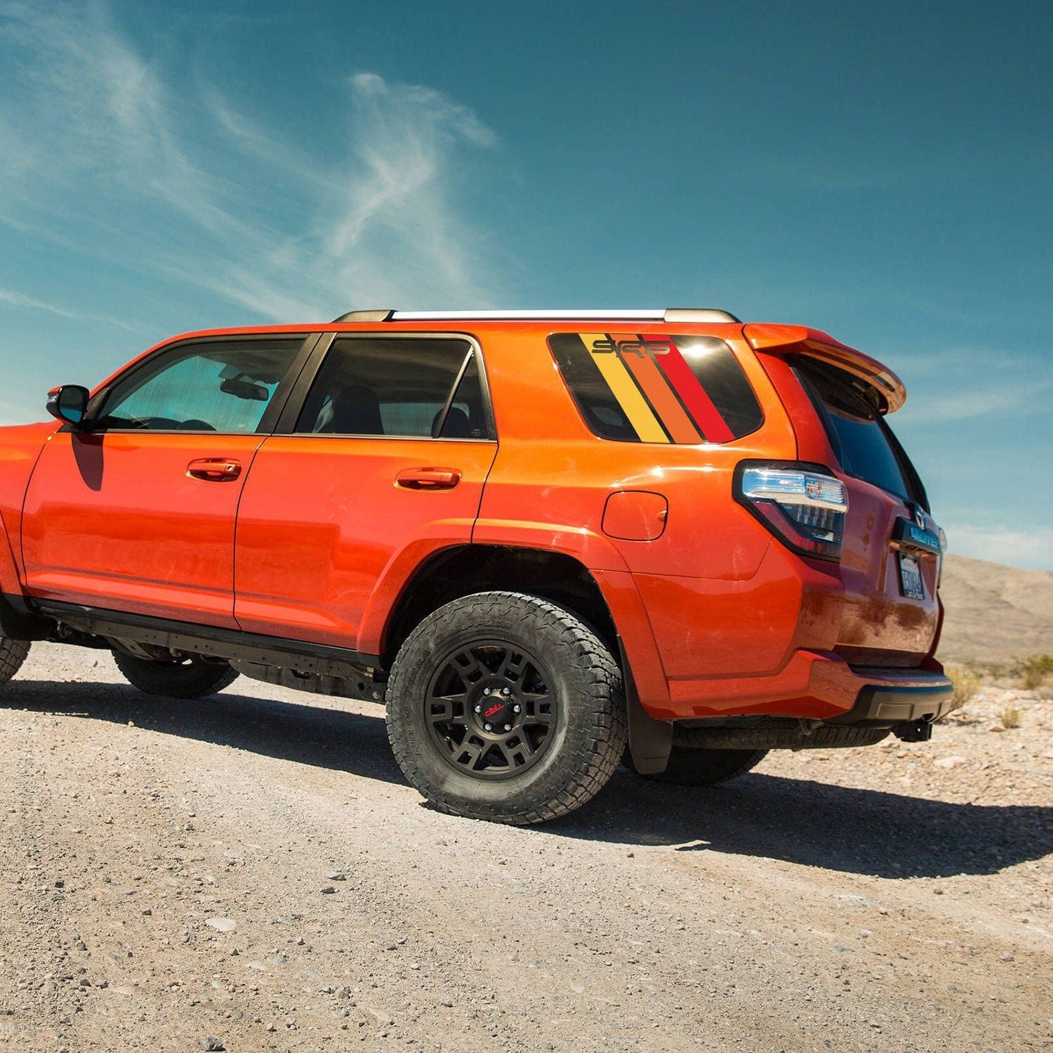 4runner SR5 Window Decal, Retro Racing Stripes for Quarter Panel Window, Graphic kit for Toyota 4runner