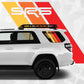 4runner SR5 Window Decal, Retro Racing Stripes for Quarter Panel Window, Graphic kit for Toyota 4runner