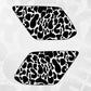 4runner Decal - Abstract cow camo print pattern quarter window decal - Fits Toyota 4runner 5th generation - Set of 2
