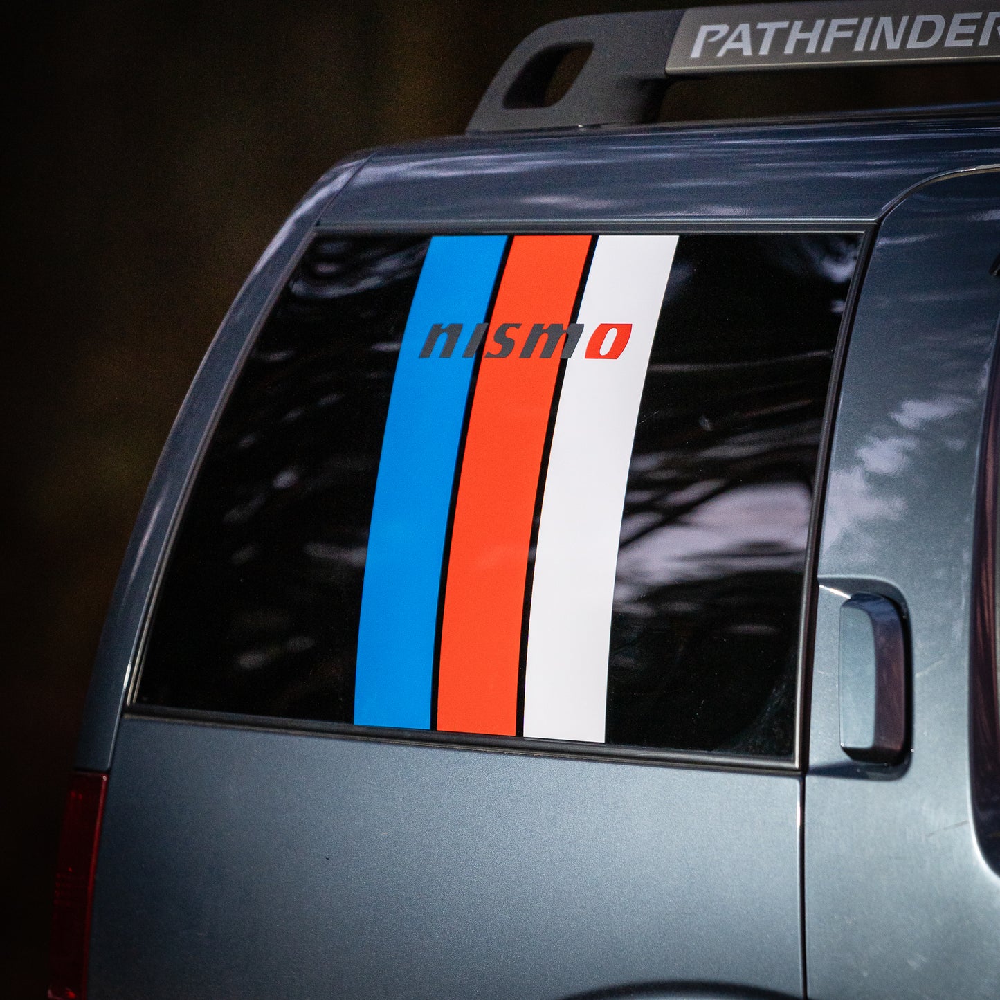 NISSAN Pathfinder NISMO window decal - Racing Stripes