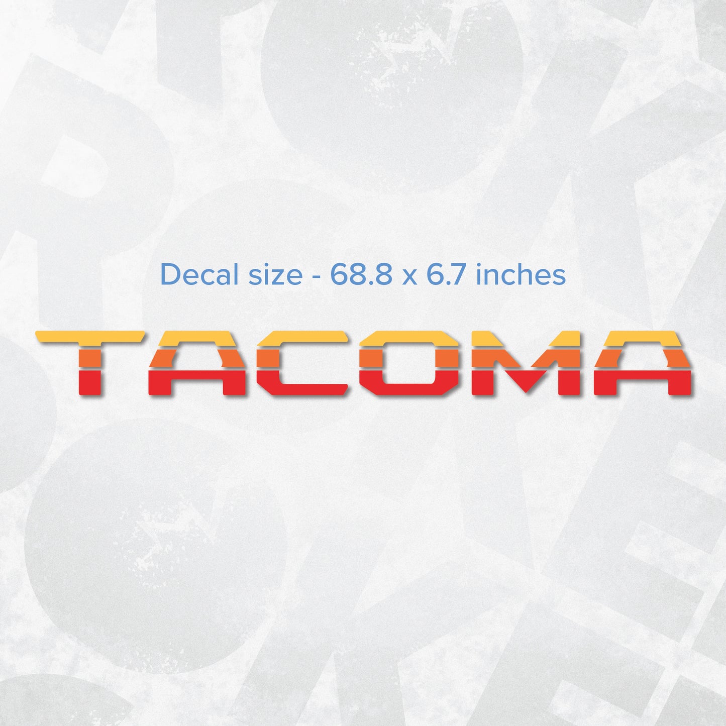 Toyota TACOMA logo decal