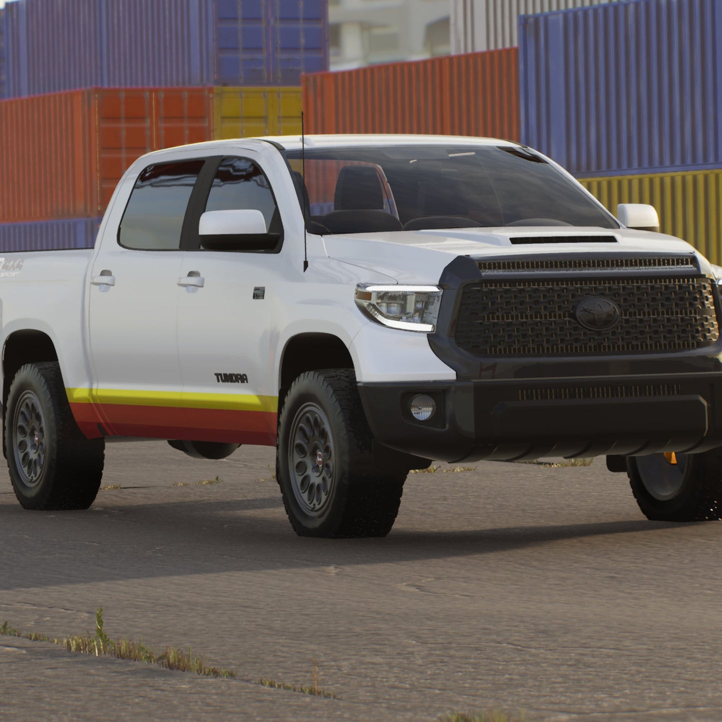 Toyota Tundra rocker panel decal - Retro Style