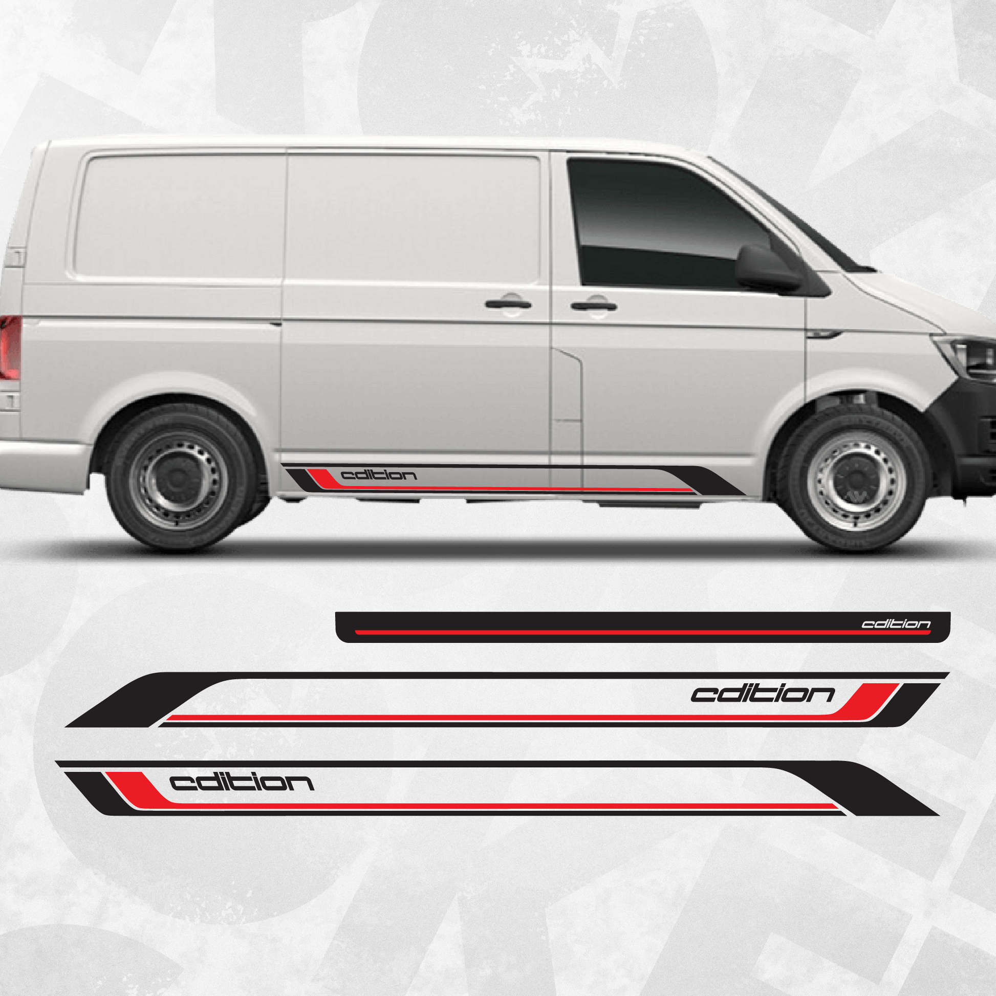 VW Transporter Multivan side stripes - EDITION – BROKENstickers