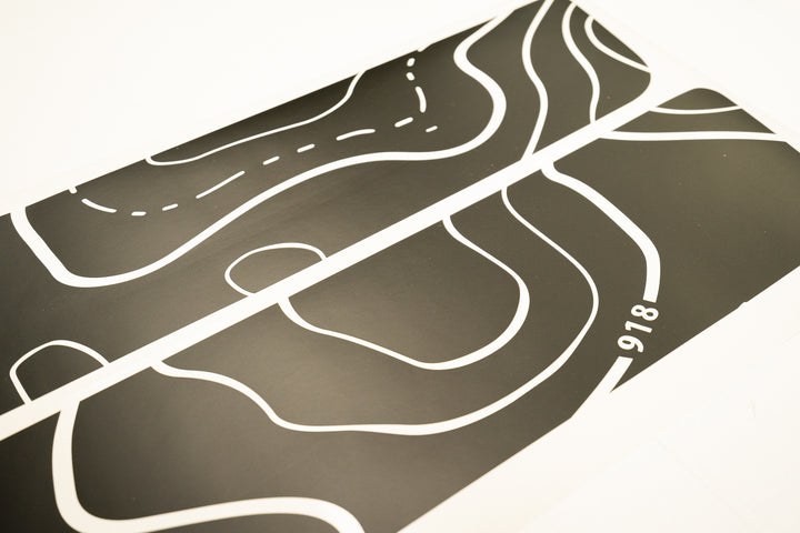 Topography Map Decals VOLKSWAGEN Decals