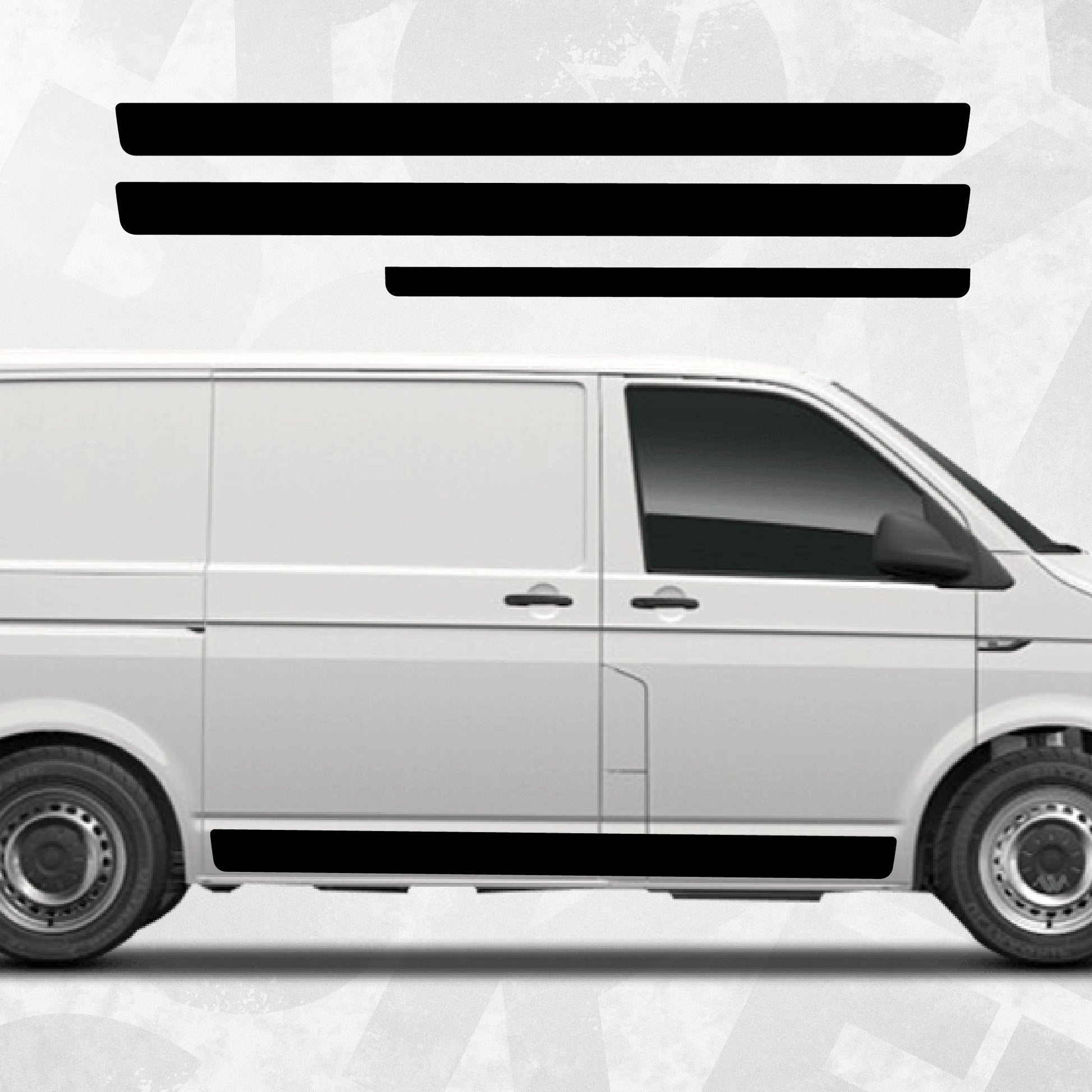 EDITION side stripes in two colors, for VW Multivan T5/T6